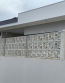 Cobogó Vazado Taco Chinês Branco 39x39x7cm