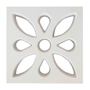 Cobogó Vazado Flor Branco 39x39x7cm
