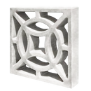 Cobogó Vazado 4 Pontas Branco 39x39x7cm