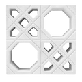 Cobogó Vazado Estilo Árabe Branco 39x39x7cm