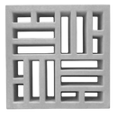 Cobogó Vazado Taco Chinês 39x39x7cm